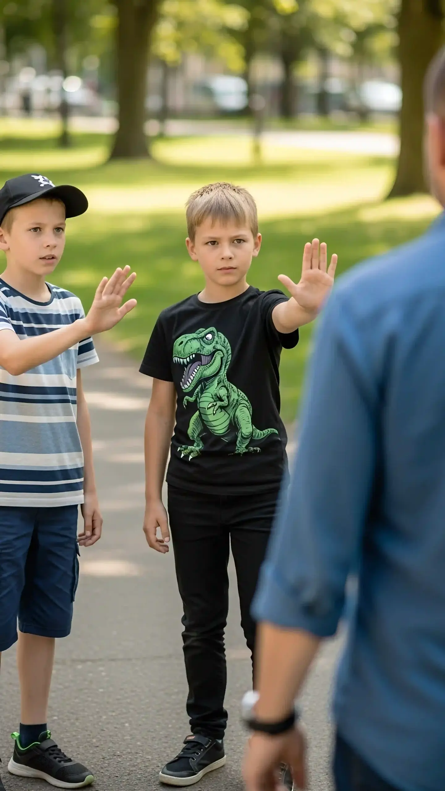 Selbstbehauptung hoch